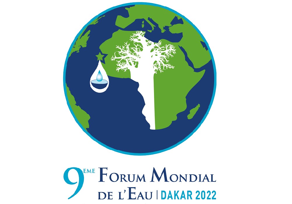 logo du forum mondial de l'eau pour l'édition Dakar 2022